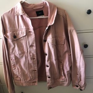 BDG Urban Outfitters Pink Oversized Denim Jacket